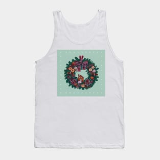 Christmas Wreath Tank Top